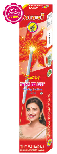 10cm Twinkling Ruby Fantasy Sparklers